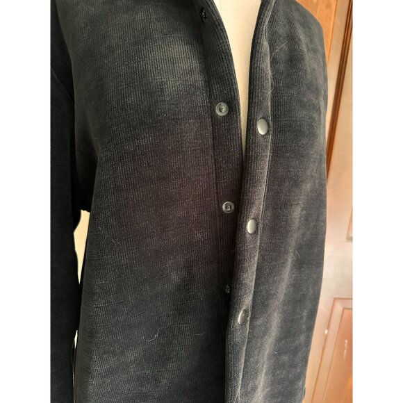 Kenneth Cole KZ9I53BLK 2 way stretch super soft black snap closure comfort shirt - Picture 5 of 5